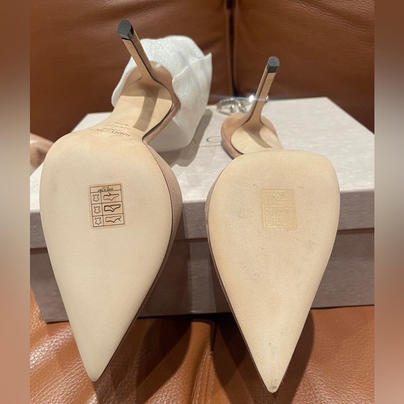 Jimmy Choo Pink Saeda heels. Suede, 100 mm. Never worn before. Size 37.5 - Picture 3 of 4